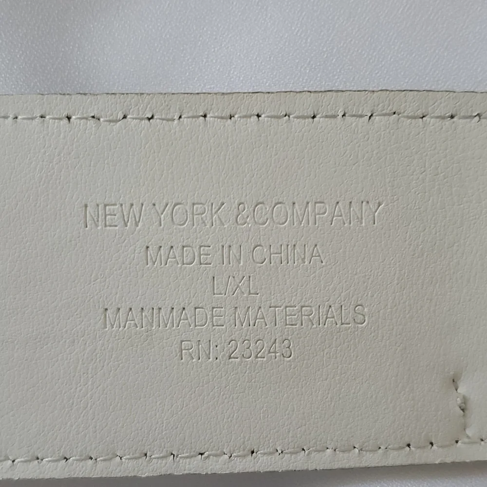 NY&Co White Elastic Belt